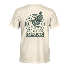Mexico Soccer Inspired Big Logo Heavyweight Graphic Tee Shirt