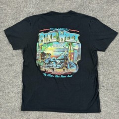 Bike Week 2017 Daytona Beach Florida Graphic T Shirt Mens Size Large Black