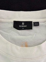 REPRESENT REBORN T-SHiRT -SiZE XL- iN FLAT WHiTE
