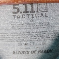 5.11 Tactical T-Shirt Men’s XL Gray United States Armed Forces Soldiers Flag Jet
