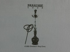 VTG 2012 Drake Take Care Paradise Tour T-Shirt OVO Club Paradise Invite Only XL