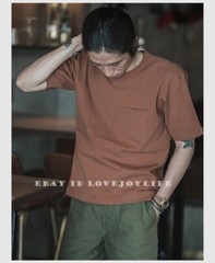 NON STOCK Drop Shoulder Pocket T-Shirt Loose Fit Men’s Heavyweight Cotton Tee