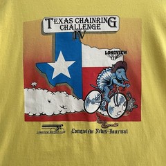 VTG Texas Chainring Challenge IV Cycling Shirt Single Stitch Men’s L 90’s USA