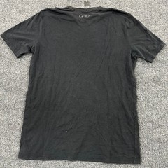 Under Armour T-Shirt Mens Size Medium Black Baseball Graphic Loose Fit Cotton