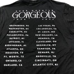 Mary J Blige Gorgeous 2022 Tour Double Sided Large Black T Shirt Concert Merch