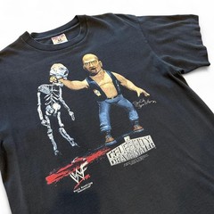 Vtg Stone Cold Celebrity Death Match T Shirt L Black 90s WWF Wrestling Tee WWE