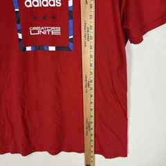 Adidas The Go To Performance T-Shirt Mens XL Red Logo Climalite Short Sleeve