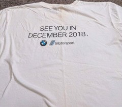 BMW Motorsport I Motorsport Formula-E White T-Shirt Men’s Large
