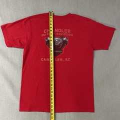 Harley Davidson Mens L Shirt Chandler Arizona Red V-Twin Pocket 100% Cotton USA