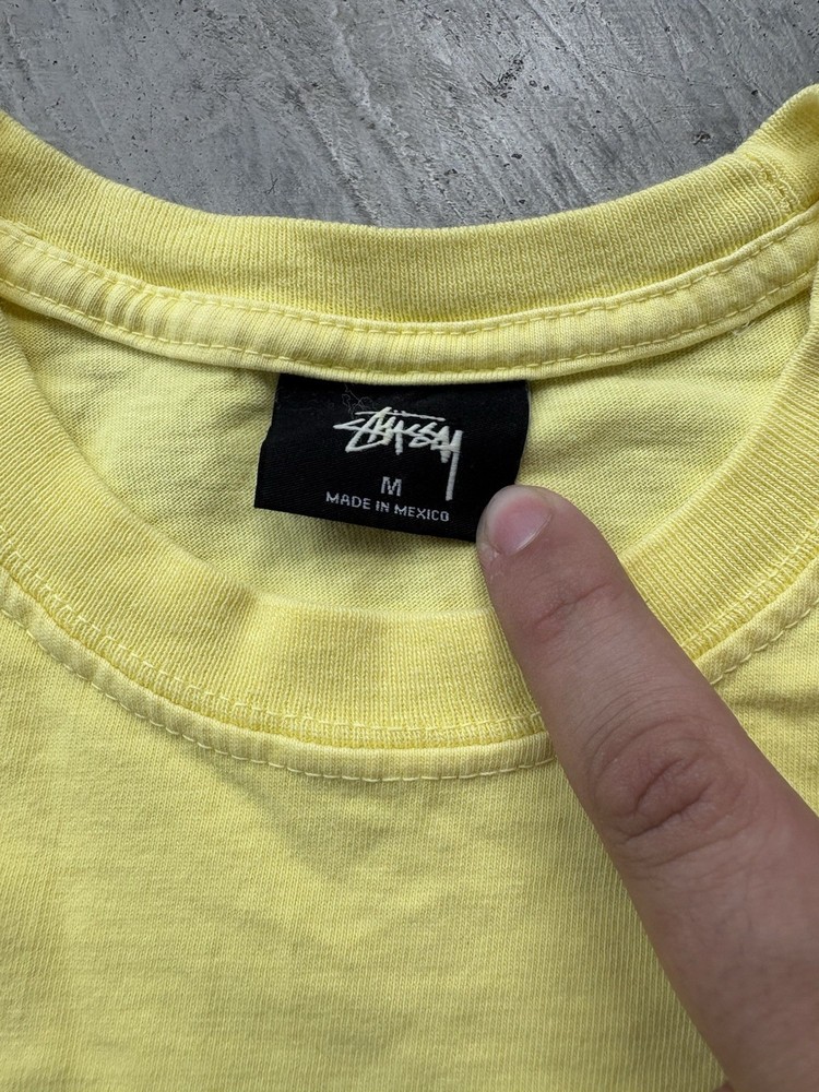 Stussy bundle of 2 yellow and blue blank tees both men’s M