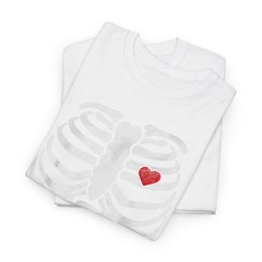 Heart Rib Cage X-Ray Skeleton Tee