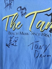 “The Tams” Signed Band T-Shirt Size Large 100% Cotton See Pics Stained NWOT