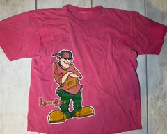 VTG 90s Bugle Boy T-Shirt Jnco StyleThick Cotton Graphic Red Men’s USA XL/2XL