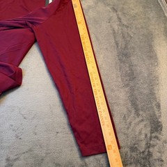 Murano Liquid Luxury Mock Neck Shirt Mens 2XL Tall Burgundy Long Sleeve NWT