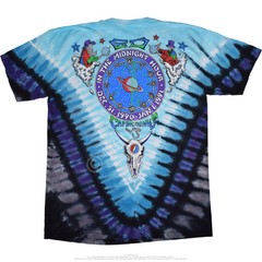 GRATEFUL DEAD-MIDNIGHT HOUR-NEW YEAR 90- TIE DYE T-SHIRT S-M-L-XL-XX Garcia,Wier