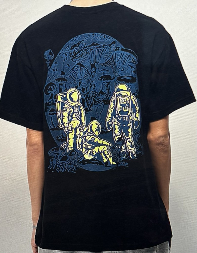 A-Lab Planet Of Fungi Black Tee Shirt Alab New SIZE LG
