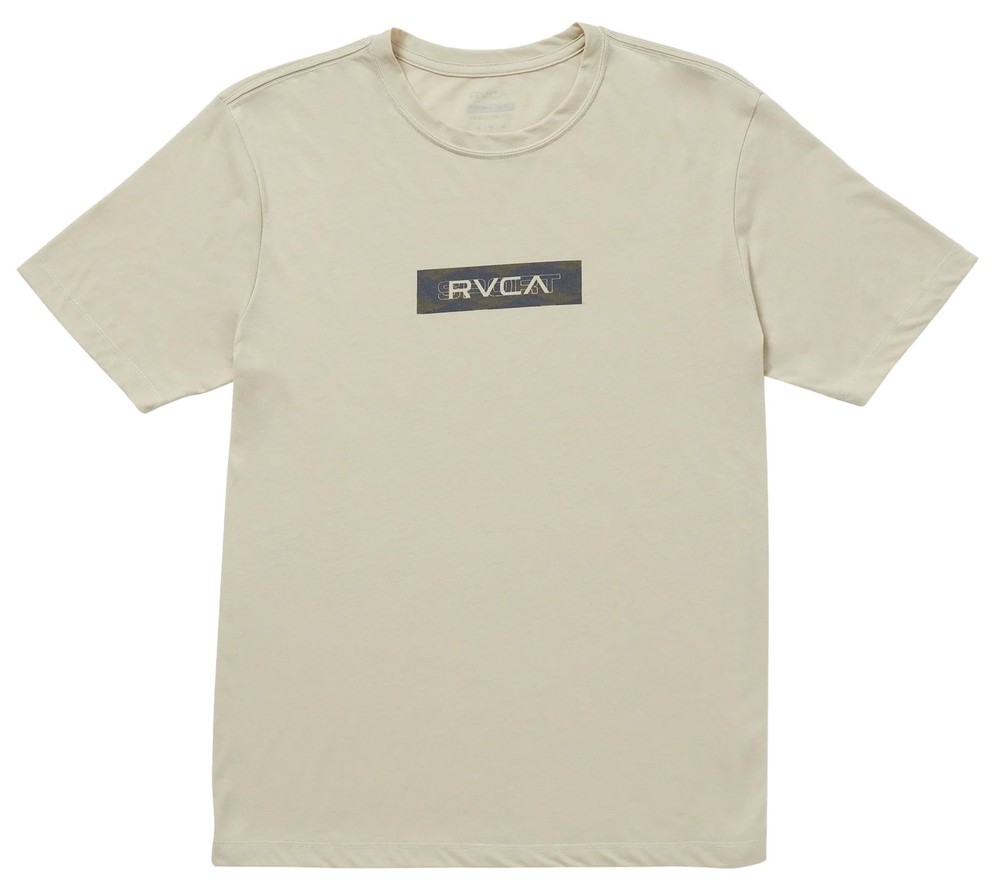 RVCA Sport Layer Fill SS T-Shirt – Light Khaki – New