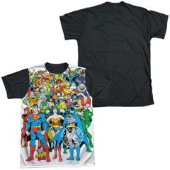 DC Original Universe Adult Halloween Costume T Shirt (Black Back), S-3XL