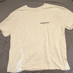 Essentials Fear of God Men’s Gray Logo Crew Neck Cotton Jersey T-Shirt Size M