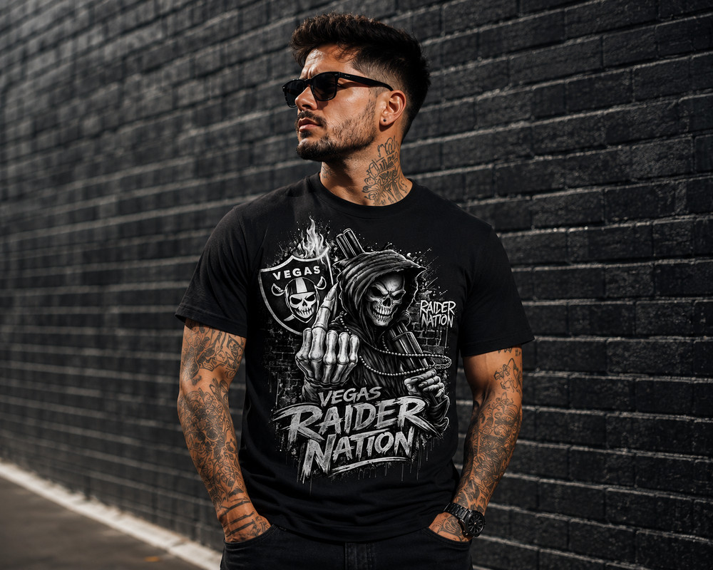Raider Nation Football Tee Shirt Vegas Vintage Graphic Sports Fan Apparel