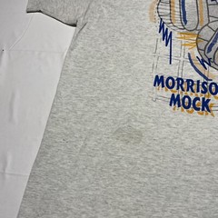 Vintage 90s Single Stitch T-Shirt Mens XXL Gray Volleyball Art Sports USA Made