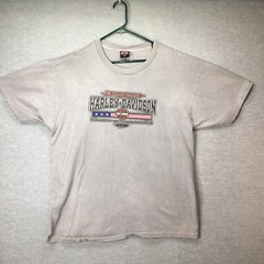 2001 Harley Davidson Abilene Texas Men’s Graphic Tee Gray Size XL Kent’s