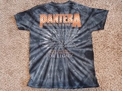 Pantera Cowboys From Hell World Tour T-Shirt Size Large 2023 Gray Tie Dye