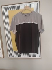 Michael Kors Block Logo Colorblock T-Shirt White Black Men’s Size M