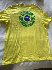 Nike Garra Brasileira Brazil Soccer T-Shirt Mens XL Yellow DH7662-740 World Cup