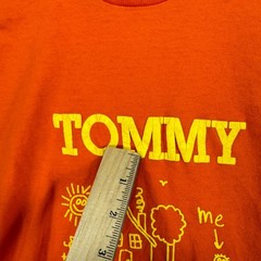 Vtg Tommy Boy Fruit of the Loom Shirt Mens Small Orange Short Sleeve Graphic