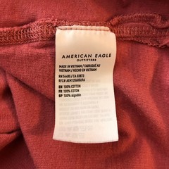 American Eagle Mens T Shirt Super Soft Standard Fit Crew Neck Salmon Pink XXXL