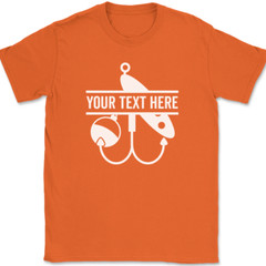 Fishing Your Text Here Custom T-Shirt Personalized Group Trip Tee