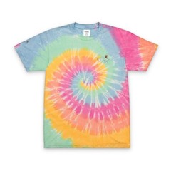 Rainbow Spiral Tie-Dye Gentle Thursday T-Shirt | Embroidered