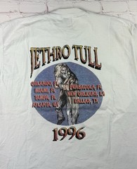 Vintage 1996 Jethro Tull Roots to Branches U.S. Tour T Shirt Tee