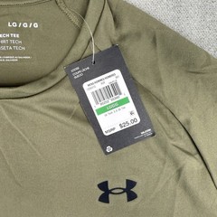 Under Armour The Tech Tee 2.0 Shirt Mens L Army Green Military Color Running NWT