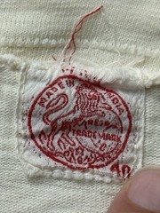 Vintage 30s 40s Paneled White Blank Tee Jersey All 100% Cotton 20×29.5 Very Rare