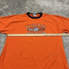 Vintage Disney Blizzard Beach Short Sleeve T Shirt Mens 2XL Orange Ski Patrol
