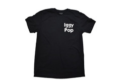 Iggy Pop From The Stooges Official Merch 2-Sided Mens Black Shirt New S-2XL