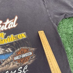 Vtg 1992 Harley Davidson T-Shirt Mens XL Coastal SC 20 Years Made In USA Eagle