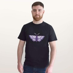 ‘Lavender Moth’ Unisex T-Shirt – 100% Cotton (S-XXL) (TA064760)