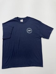 Hanes Men’s T-Shirt Navy Graphic Heavyweight 50/50 Size XL Crew Neck