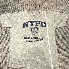 Vintage 2000s NYPD T Shirt Mens Size Medium Gray Navy New York Police Cop 00s