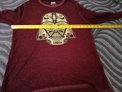 Star Wars Thin Maroon Sheer Long Sleeve Shirt Size Men’s Medium