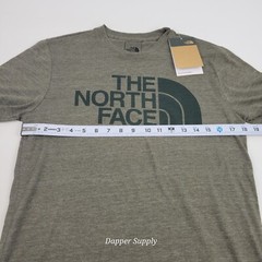 The North Face Men’s Small Tee Taupe Green Heather Slime Fit New