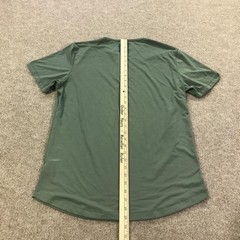 CUTS Henley Shirt Mens Large Green PYCA Pro Stretch Curved Hem Tee Soft Casual