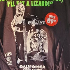 Rucking Fotten Beetlejuice VHS Promo T-Shirt Large Comfort Colors Double Sided