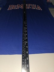NWT Champion Dematha Catholic High School Small Mens Blue Graphic Logo Tee