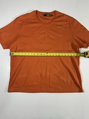 Murano Liquid Luxury Slim Fit Crewneck T-Shirt Orange Men’s Size XL