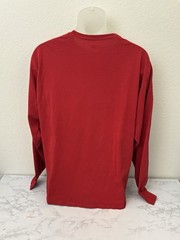 Hanes X-Temp t-shirt mens XL Red Long Sleeve crew neck Pullover Athletic Tee Z