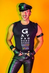 Gay Eye Chart T-Shirt (queer, tee, mens, LGBTQ, Pride, unicorn)